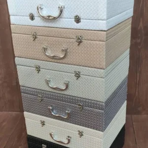 جعبه قاشق چنگال چرمی