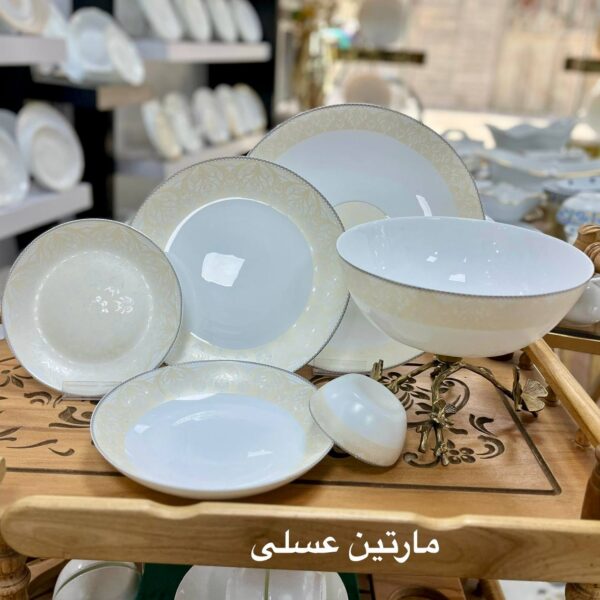 سرویس آرکوپال مقصود (باواریا) 6 نفره 26 پارچه طرح مارتین عسلی