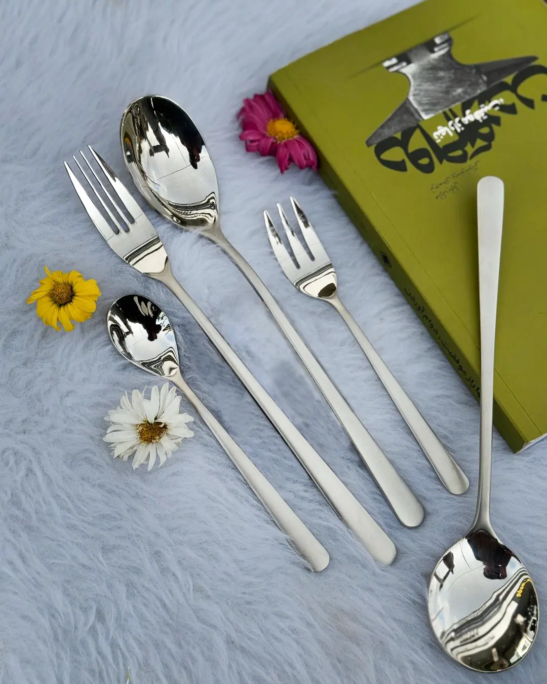 سرویس قاشق چنگال فیلیکس 30 نفره 157 پارچه نقره ای مات (1) سرویس قاشق چنگال فیلیکس 30 نفره 157 پارچه نقره ای مات