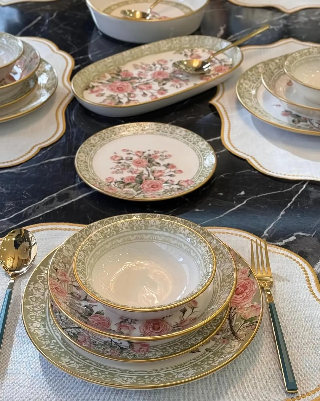 سرویس چینی غذاخوری ترک 6 نفره 24 پارچه مدل Modern Atlas (1) سرویس چینی غذاخوری ترک 6 نفره 24 پارچه مدل Modern Atlas