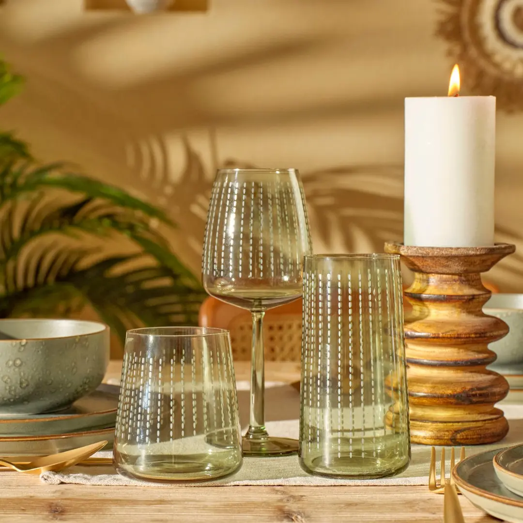 جام و لیوان 18 پارچه Bella Maison مدل Point (1) جام و لیوان 18 پارچه Bella Maison مدل Point