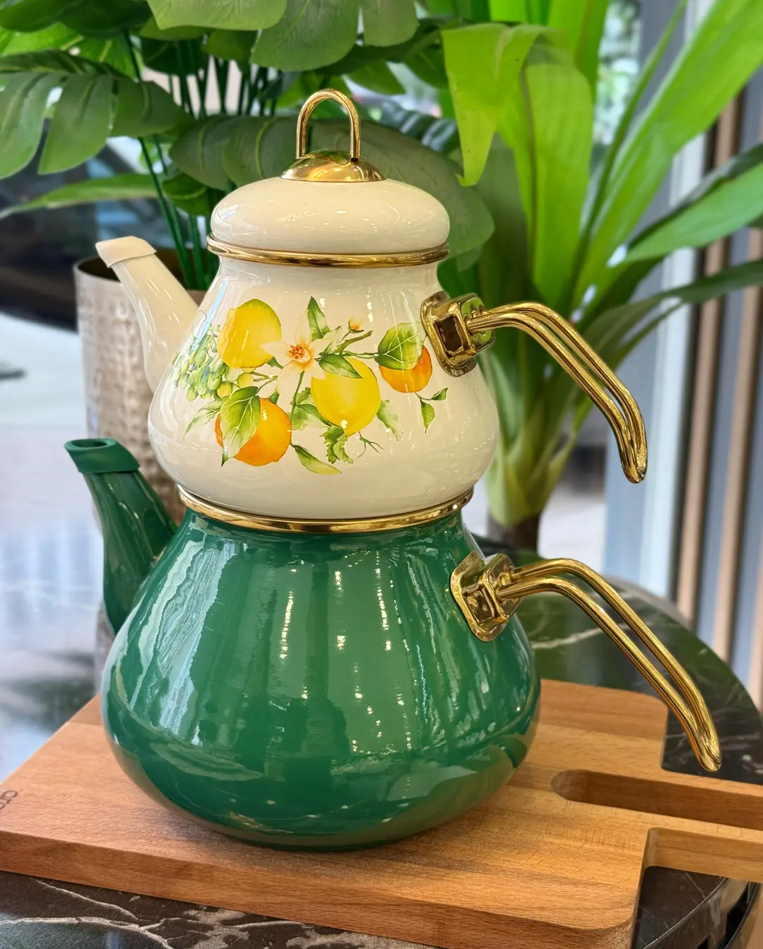 کتری قوری ترک Green Lemon (1) کتری قوری ترک Green Lemon